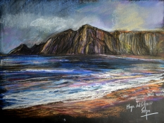 Playa del Silencio ∼ Painting by Alfonso Selgas