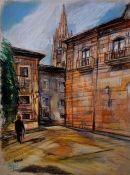 Oviedo ∼ Painting by Alfonso Selgas